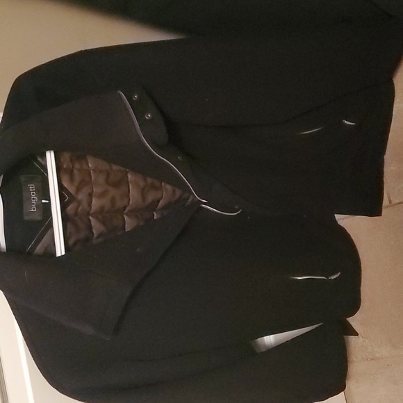 Bugatti wool & cashmere men’s winter coat size 40R - Picture 2 of 3